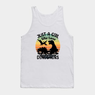 Just a girl who loves Dinosaurs 8 Tank Top